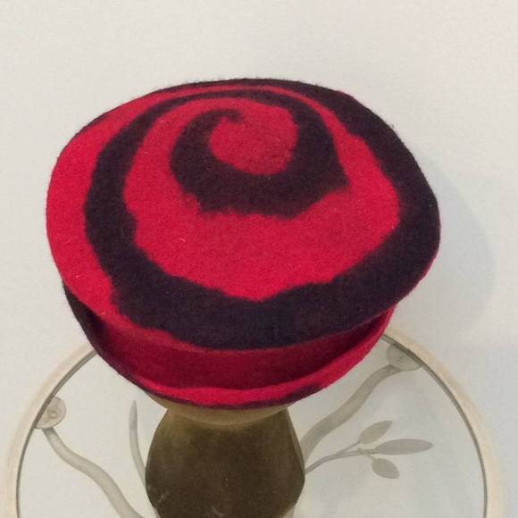 Cloth art couture felted wool hat main image 4